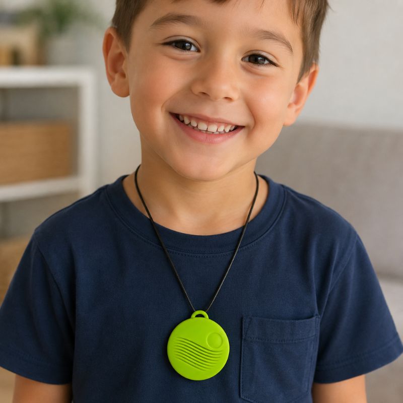 Vibrating Pendant | Green Hummingbird