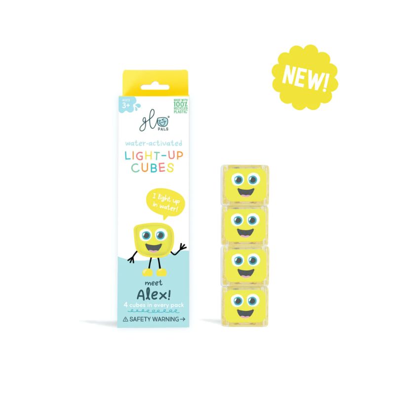 Glo Pal Yellow Cube | Jellystone | The Sensory Hive