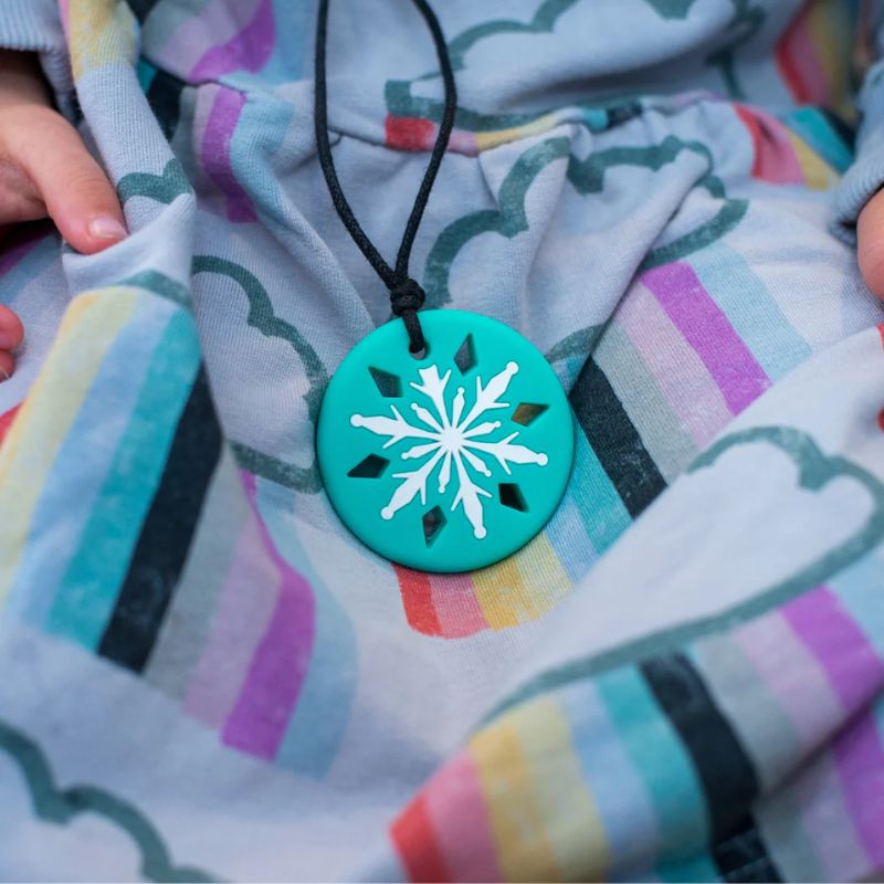 Snowflake Chewable Pendant | Jellystone Designs | The Sensory Hive