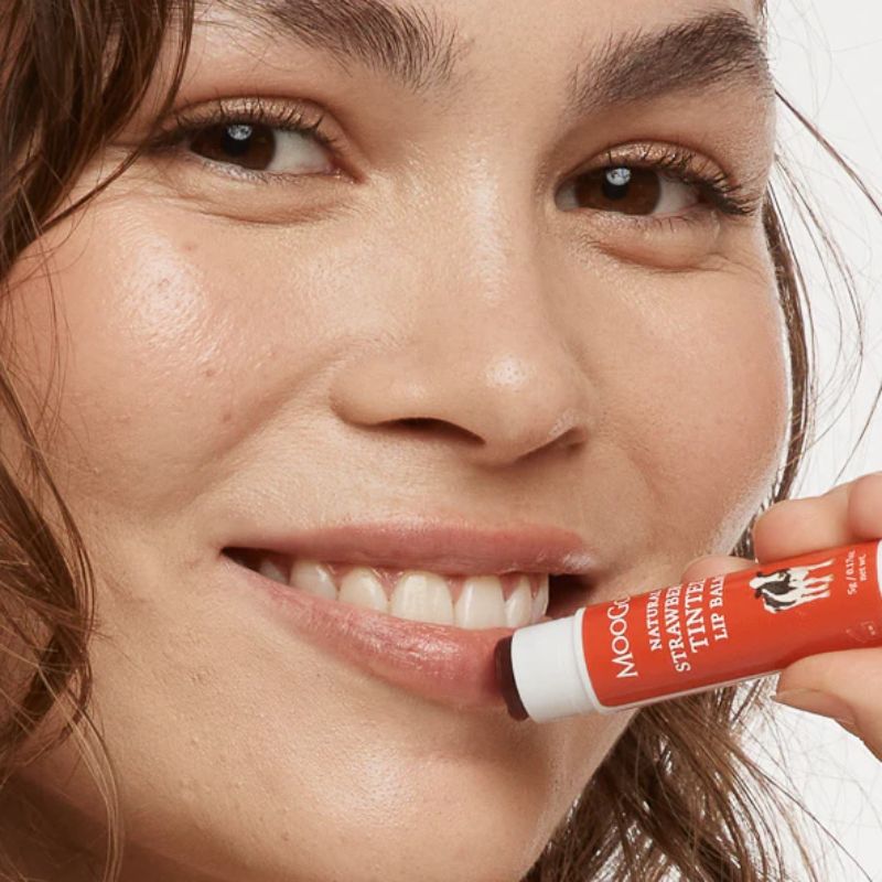 Moo Goo Edible Lip Balm 5gm | Natural Strawberry Tint