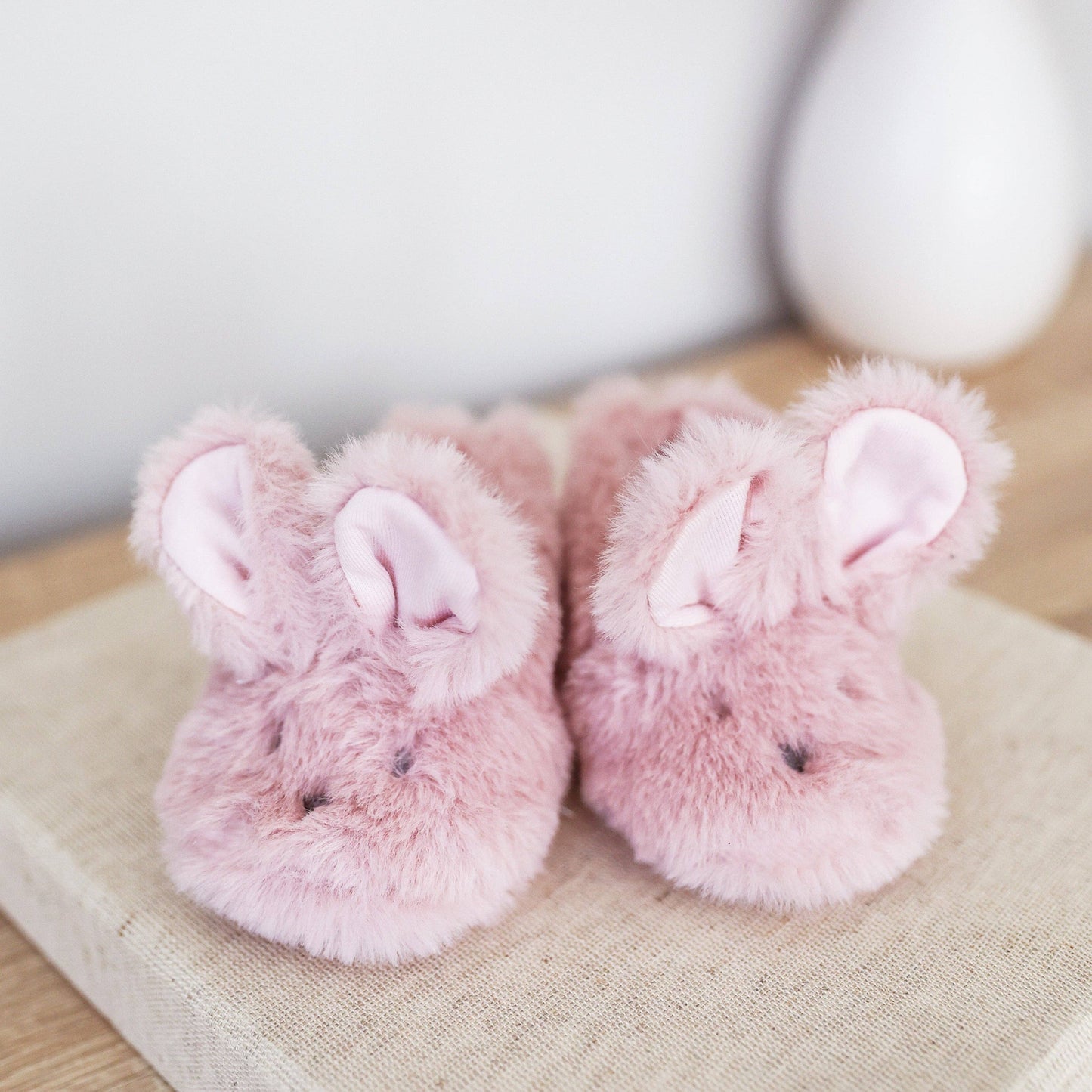 Luxe Bunny Booties Petal