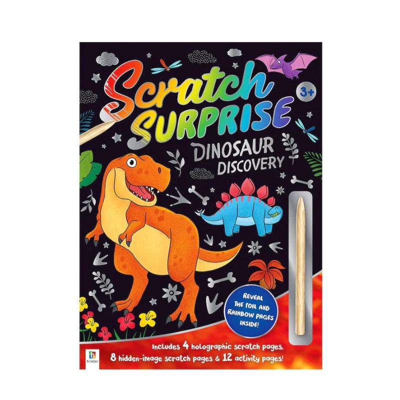 Dinosaur Scratch Book