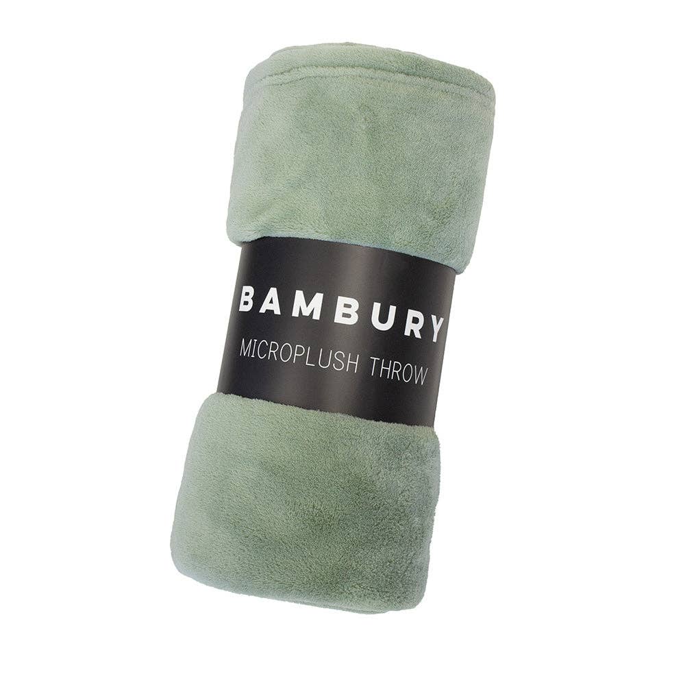 Microplush Throw Blanket: Sage