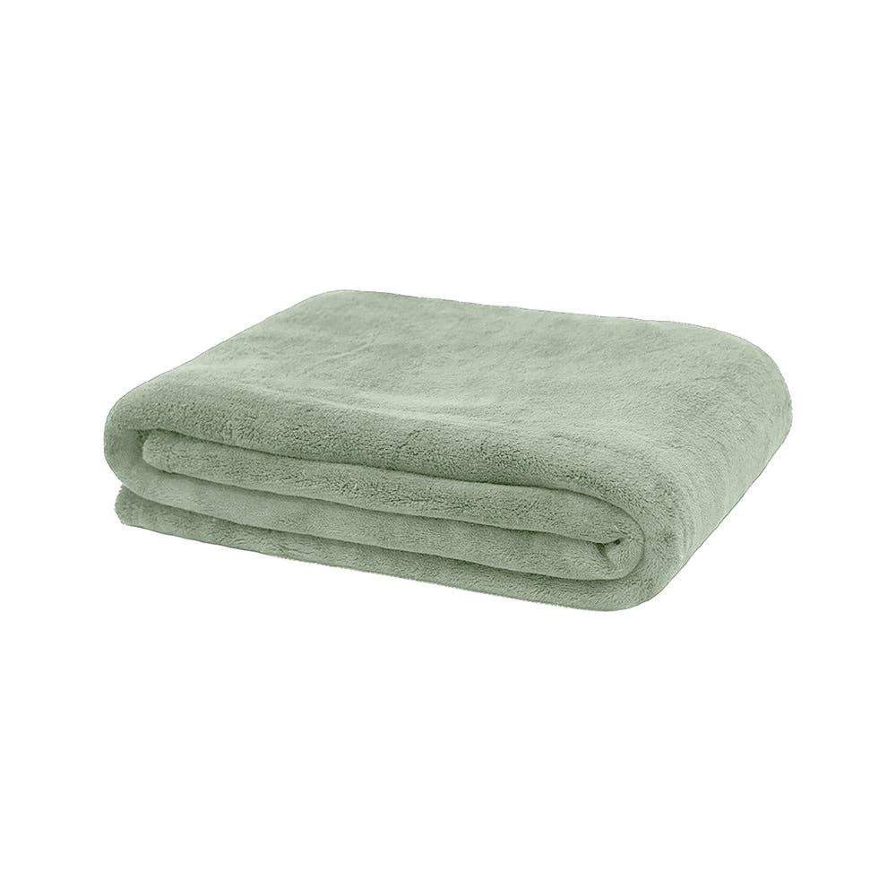 Microplush Throw Blanket: Sage