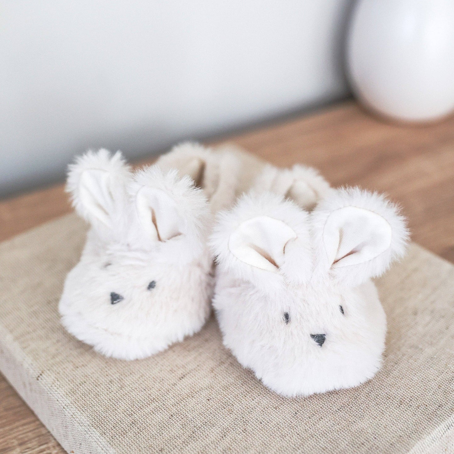 Luxe Bunny Booties Ivory
