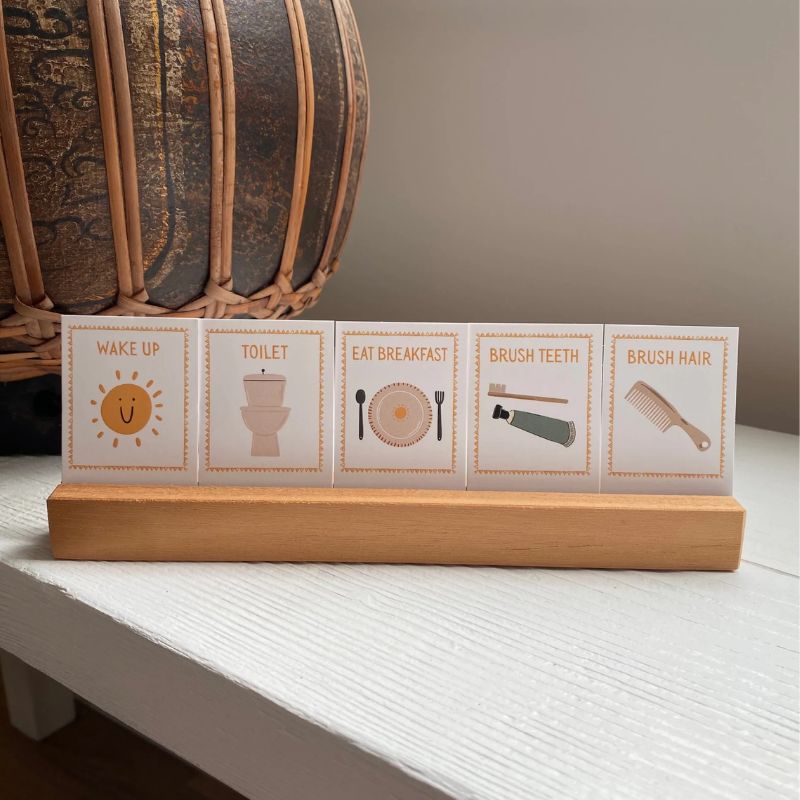 72 Daily Routine Cards with Display – The Sensory Hive