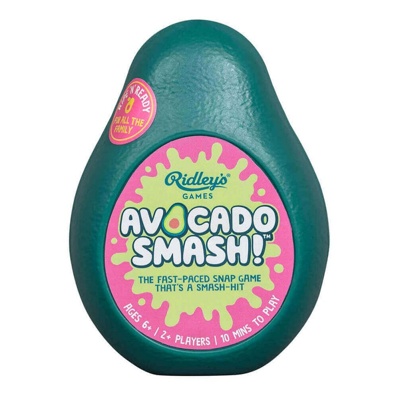 Avocado Smash card game by Ridley’s Games – fun fast-paced family snap game with avocado-shaped case and colorful cards