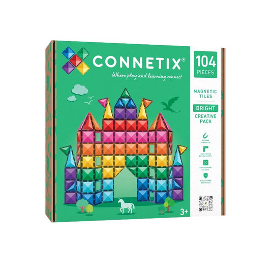 Bright Creative 104 pc | CONNETIX Magnetic Tiles