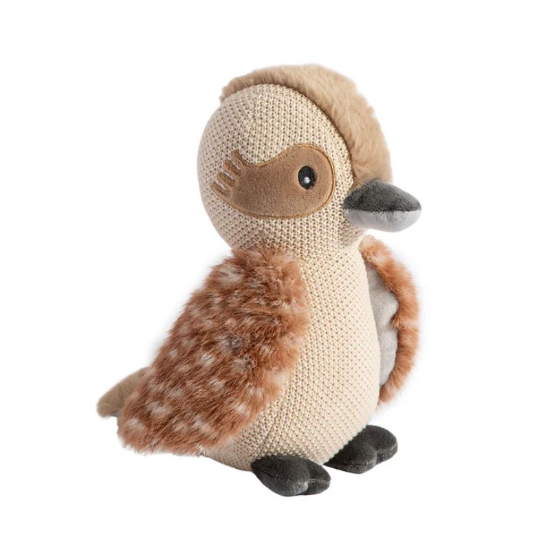 Sensory baby toy with soft rattle sound