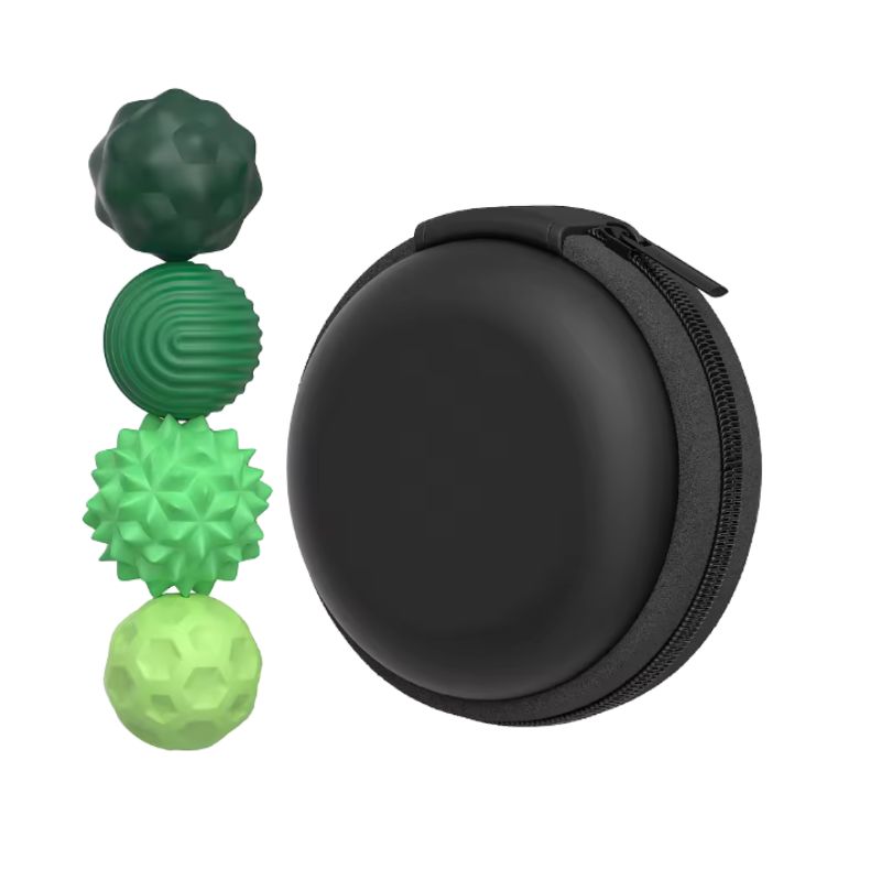 Magnetic Silicone Sensory Balls | Green