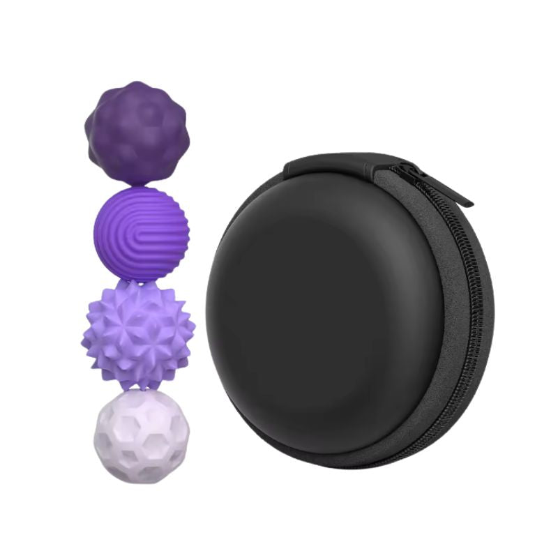 Magnetic Silicone Sensory Balls | Purple