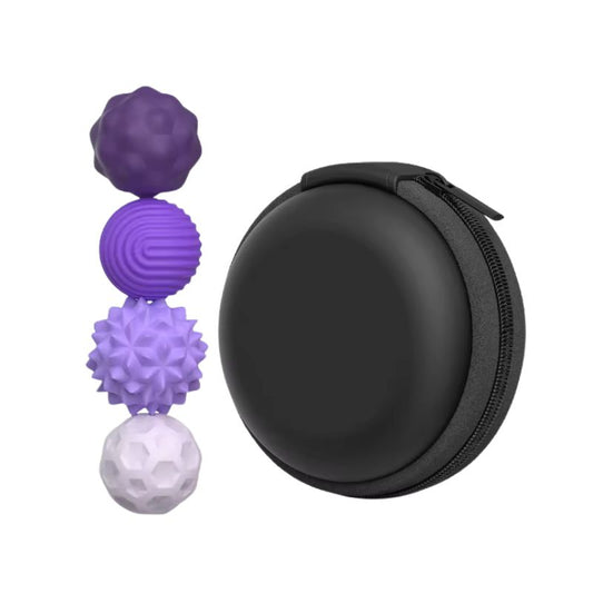 Magnetic Silicone Sensory Balls | Purple