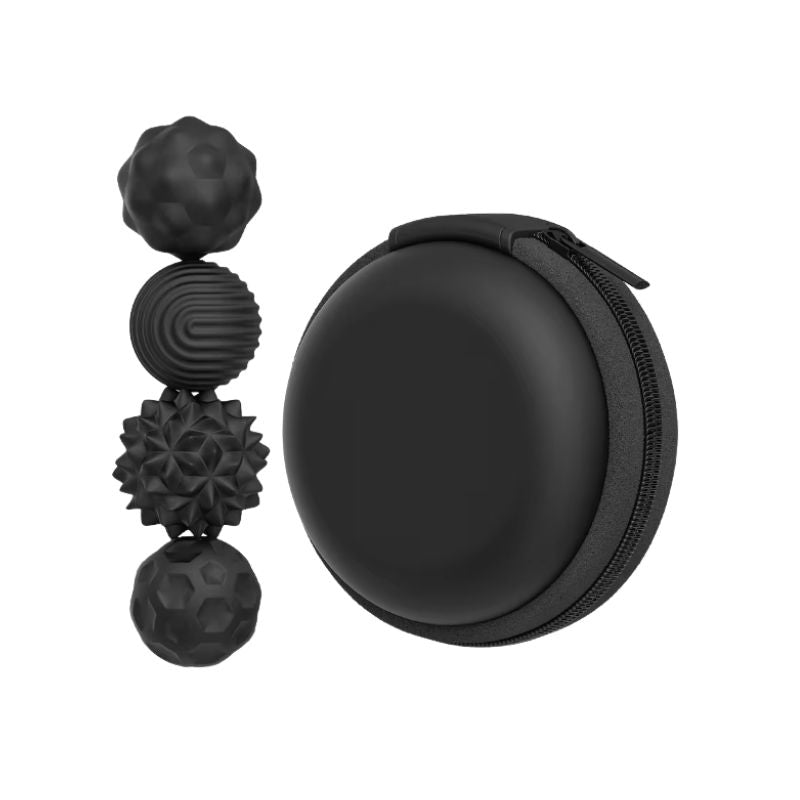 Magnetic Silicone Sensory Balls | Black