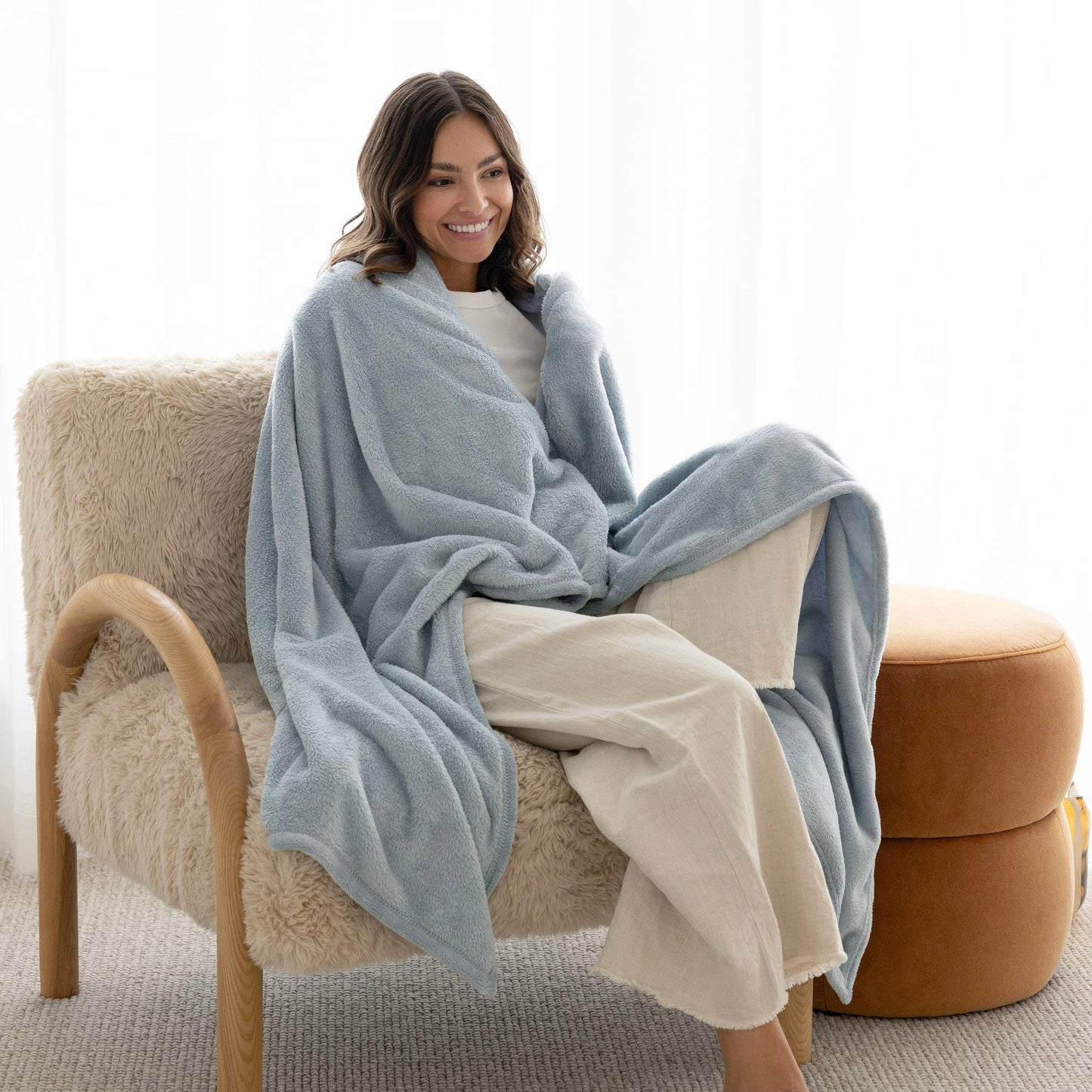 Microplush Throw Blanket: Blush