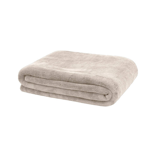 Microplush Throw Blanket: Stone