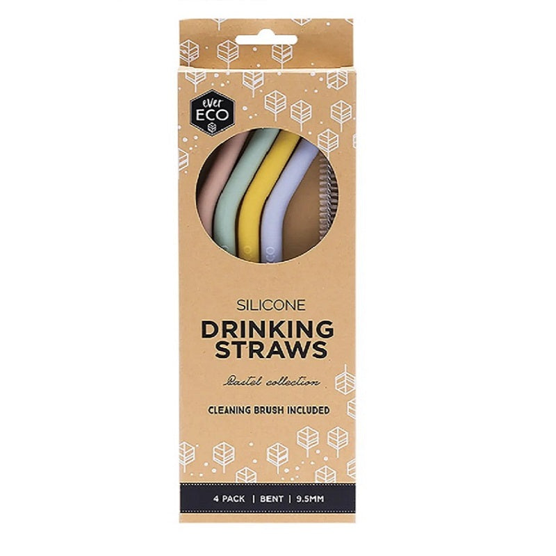 Silicone Drinking Straws 4 Pack | Evereco | The Sensory Hive