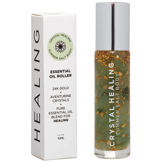 Essential oil roller | Aventurine crystals | HEALING | Summer Salt Body