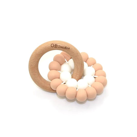 Eco Friendly Teether | Beechwood Silicone | BLUSH